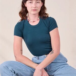 Big Bud Press Baby Tee in Lagoon